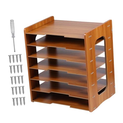 Operitacx Lagiger Holz Schreibtisch Organizer Mail Ablage Dokumentenhalter Stabiler Rahmen Büro Aufbewahrung für Home Office und Arbeitsplatz Operitacx Lagiger Holz Schreibtisch Organizer Mail Ablage Dokumentenhalter Stabiler Rahmen Büro Aufbewahrung für Home Office und Arbeitsplatz von Operitacx