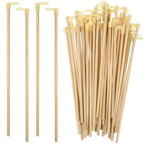Operitacx Laternengriffe, 28 cm, 100 Stück Holzstäbe für DIY-Papierlaternen, Festival-Dekorationen und Bastelprojekte von Operitacx