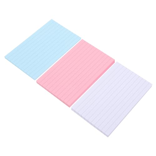 Operitacx Linierte Memo Pads mit Haftnotizen Farbige Notizblöcke für Schule und Büro Handliche Notizzettel für Schnelle Erinnerungen und Listen Schreibpapier Tragbar und Platzsparend von Operitacx
