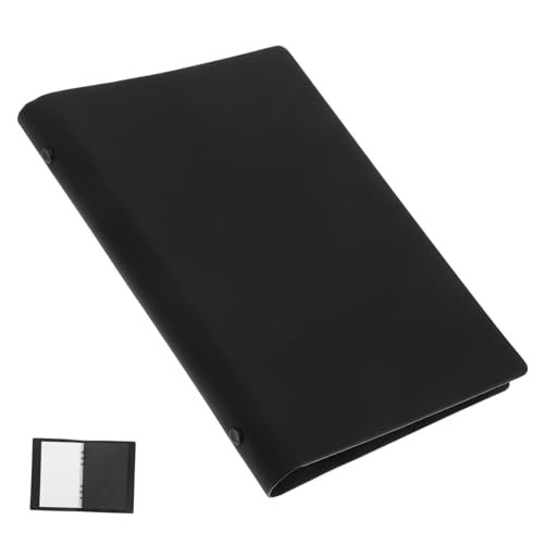 Operitacx Loose Leaf Notizbuch mit PU Cover Vielseitiges Spiraljournal für Studium Arbeit und Reisen Nachfüllbares Notizbuch mit Elegantem Design Schwarz für Notizen und Memoiren Operitacx Loose Leaf Notizbuch mit PU Cover Vielseitiges Spiraljournal für Studium Arbeit und Reisen Nachfüllbares Notizbuch mit Elegantem Design Schwarz für Notizen und Memoiren von Operitacx