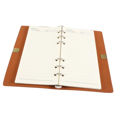 Operitacx Loseblatt-notizbuch Notizbuch Notizblock Schreiben Wandertagebuch Planen Sie Die Aufzeichnung Von Notizblöcken Persönlicher Planer Tagesplaner Notizblock Notizpolster Papier Braun von Operitacx
