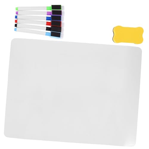 Operitacx Magnetische Whiteboard Tafel Abwischbar Rahmenlos mit Whiteboard Stiften und Radierer Tragbares Schreib und Zeichenbrett für Büro Küche Schule und Zuhause von Operitacx