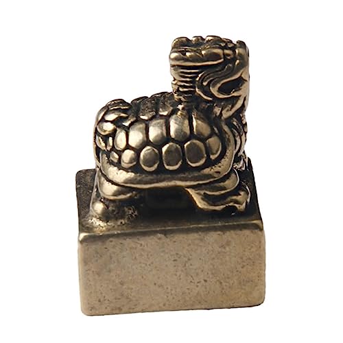 Operitacx Messing Drachenschildkröten Figur Dekorativ Langlebig Chinesischer Stil Tischornament Geschenk zum Frühlingsfest Operitacx Messing Drachenschildkröten Figur Dekorativ Langlebig Chinesischer Stil Tischornament Geschenk zum Frühlingsfest von Operitacx