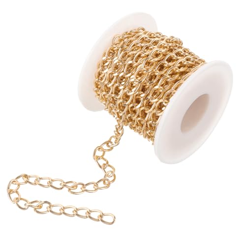 Operitacx Metallkette Schmuck DIY Langlebige Gliederkette für Halsketten Armbänder Basteln Goldfarbene Kette Schmuckherstellung Zubehör für Kreative Handwerksprojekte Operitacx Metallkette Schmuck DIY Langlebige Gliederkette für Halsketten Armbänder Basteln Goldfarbene Kette Schmuckherstellung Zubehör für Kreative Handwerksprojekte von Operitacx