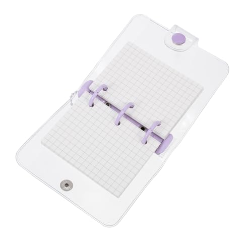 Operitacx Mini Ringbuch Transparentes Notizbuch mit PVC Hülle Kariert Abnehmbarer Anhänger Nachfüllbares Handliches Scrapbook für Alltag und Reise Operitacx Mini Ringbuch Transparentes Notizbuch mit PVC Hülle Kariert Abnehmbarer Anhänger Nachfüllbares Handliches Scrapbook für Alltag und Reise von Operitacx