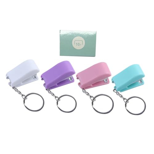Operitacx Mini Tacker Schlüsselanhänger Tragbarer Kleiner Heftgerät mit Metallring Leicht Büro und Schulzubehör Schlüsselanhang Taschen Deko Teiliges Farbig Operitacx Mini Tacker Schlüsselanhänger Tragbarer Kleiner Heftgerät mit Metallring Leicht Büro und Schulzubehör Schlüsselanhang Taschen Deko Teiliges Farbig von Operitacx