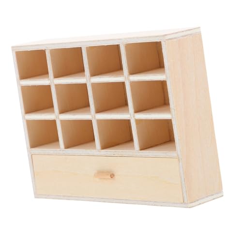 Operitacx Miniatur Holz Aufbewahrungsschrank mit Schubladen DIY Puppenhaus Möbel für Wohnzimmer Schlafzimmer Unlackiertes Miniatur Schränkchen zur Kreativen Dekoration und Effizienten Operitacx Miniatur Holz Aufbewahrungsschrank mit Schubladen DIY Puppenhaus Möbel für Wohnzimmer Schlafzimmer Unlackiertes Miniatur Schränkchen zur Kreativen Dekoration und Effizienten von Operitacx
