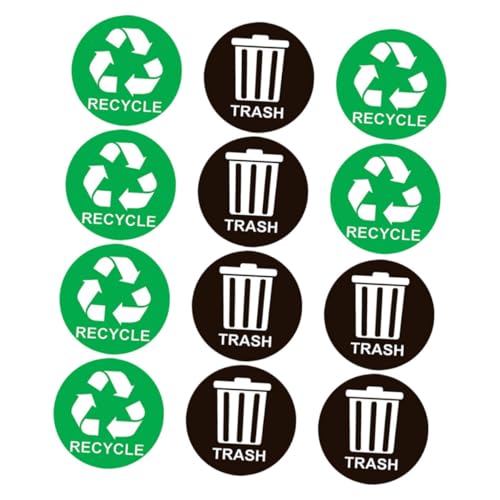 Operitacx Mülltonnen Aufkleber PVC Mülltrennung Recycling Aufkleber Selbstklebend für Abfallbehälter Umweltfreundliche Müllklassifizierung Sticker Operitacx Mülltonnen Aufkleber PVC Mülltrennung Recycling Aufkleber Selbstklebend für Abfallbehälter Umweltfreundliche Müllklassifizierung Sticker von Operitacx