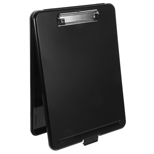 Operitacx Multifunktionales Clipboard mit Aufbewahrungsbox Robuster Schreibbrett Organizer Flexibles Dokumentenfach für Büro und Schule Transparenter Schwarz von Operitacx