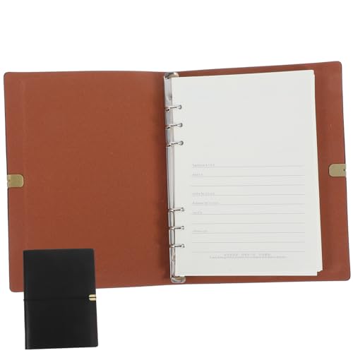 Operitacx Nachfüllbares Vintage Notizbuch mit Schwarzem Bindeband Leere für Kreatives Schreiben und Journaling Stilvoller Retro Look Handliches Journal für Frauen für Arbeit und Operitacx Nachfüllbares Vintage Notizbuch mit Schwarzem Bindeband Leere für Kreatives Schreiben und Journaling Stilvoller Retro Look Handliches Journal für Frauen für Arbeit und von Operitacx