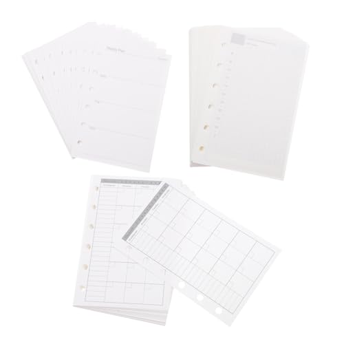 Operitacx Nachfüllpapier mit Ringen für Ringbuch Planer Liniertes Tages Wochen Monatsplaner papier Tragbare Lose für Persönliches Organizer notizbuch Operitacx Nachfüllpapier mit Ringen für Ringbuch Planer Liniertes Tages Wochen Monatsplaner papier Tragbare Lose für Persönliches Organizer notizbuch von Operitacx