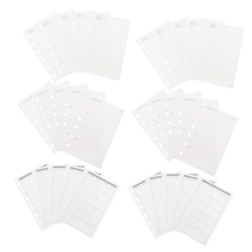 Operitacx Nachfüllpapier mit Tages- Wochen Monatsplaner Einlagen Ringbuch Einlage für Notizbuch Organizer Kompatibel mit Standard Planer Taschenformat Operitacx Nachfüllpapier mit Tages- Wochen Monatsplaner Einlagen Ringbuch Einlage für Notizbuch Organizer Kompatibel mit Standard Planer Taschenformat von Operitacx