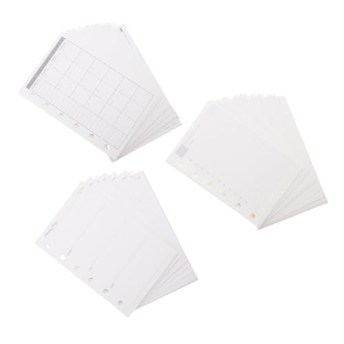 Operitacx Nachfüllpapier mit Tages Wochen Monatsplaner Einlagen Ringbuch Geeignet Nachfüllbare Dicke Planerblätter für Journal Organizer und Binder Inserts von Operitacx
