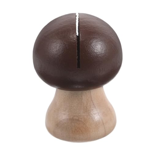Operitacx Niedliche Schreibtisch-accessoires Pilz-notizhalter Holz Schreibtisch-organizer Memo-clip Büro Schreibtisch-gadgets Lustige Schreibtisch-dekoständer Tischkartenhalter von Operitacx