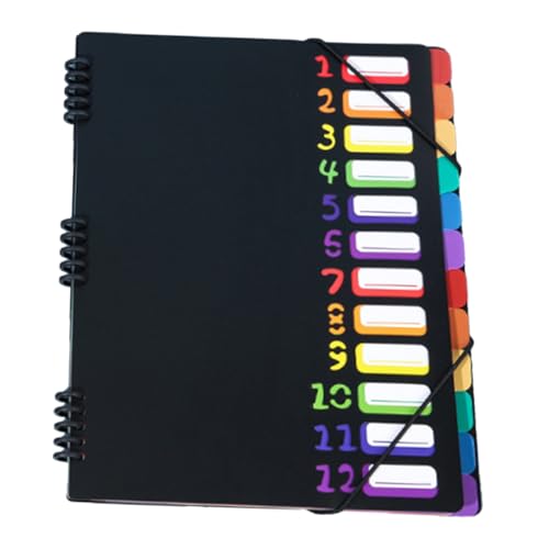 Operitacx Ordner Informationsbuch aktenordner Trennordner Ordnerdatei Ordner-Organizer mit Taschen und Laschen Plastikdateiordner farbige Ordner Geldschein-Organizer mit Taschen pp Schwarz Operitacx Ordner Informationsbuch aktenordner Trennordner Ordnerdatei Ordner-Organizer mit Taschen und Laschen Plastikdateiordner farbige Ordner Geldschein-Organizer mit Taschen pp Schwarz von Operitacx