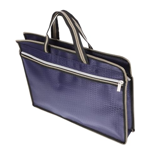 Operitacx Oxford Cloth Dokumententasche mit Reißverschluss Robuste Datei Organizer Tasche für Büro Reisen Praktischer Aktenhalter für Wichtige Unterlagen Tragbar für Verträge Rechnungen und von Operitacx