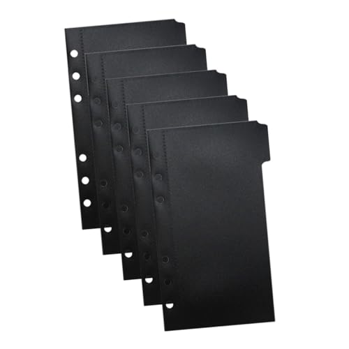 Operitacx PP Binder Pockets Reusable Notebook Folder Organizer Schwarz Teiliges Leichtes Strapazierfähiges Material für Dokumenten und Geldscheiben Aufbewahrung Operitacx PP Binder Pockets Reusable Notebook Folder Organizer Schwarz Teiliges Leichtes Strapazierfähiges Material für Dokumenten und Geldscheiben Aufbewahrung von Operitacx