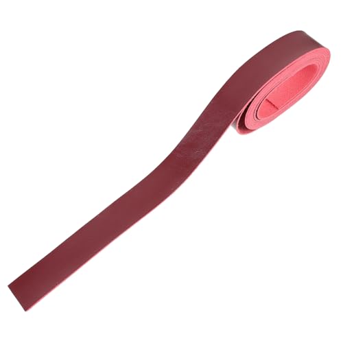 Operitacx PU Lederband Weinrot Breit Langlebiger Kunstlederstreifen für DIY Lederarbeiten Basteln Handwerk Stempeln und Gravieren Vielseitig für Gürtel Schmuck und Taschen von Operitacx