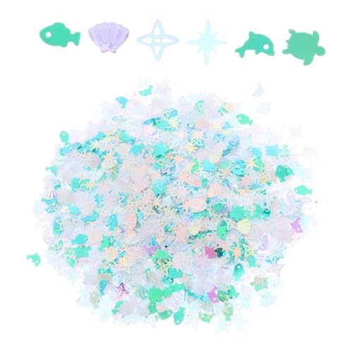 Operitacx Party Pailletten mit Meerestieren Wie Schildkröten Delfinen und Muscheln PVC Bastelglitzer für Diy Kunsthandwerk Schmuck und Kleidung Lose Pailletten für Kreative Bastelprojekte Operitacx Party Pailletten mit Meerestieren Wie Schildkröten Delfinen und Muscheln PVC Bastelglitzer für Diy Kunsthandwerk Schmuck und Kleidung Lose Pailletten für Kreative Bastelprojekte von Operitacx