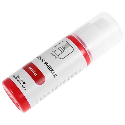 Operitacx Permanent Acrylfarbe Marker mit Rundspitze Wasserfester Marker Stift Fließender Tintenfluss für Graffiti Schilder Leinwand und Kreative Malerei Leuchtendem Rot Spitze Operitacx Permanent Acrylfarbe Marker mit Rundspitze Wasserfester Marker Stift Fließender Tintenfluss für Graffiti Schilder Leinwand und Kreative Malerei Leuchtendem Rot Spitze von Operitacx