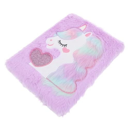 Operitacx Plüsch Notizbuch mit Flauschigem Einband Cartoon Einhorn Design Weiches Tagebuch für Mädchen Liniert für Schule Büro und Persönliche Notizen Operitacx Plüsch Notizbuch mit Flauschigem Einband Cartoon Einhorn Design Weiches Tagebuch für Mädchen Liniert für Schule Büro und Persönliche Notizen von Operitacx