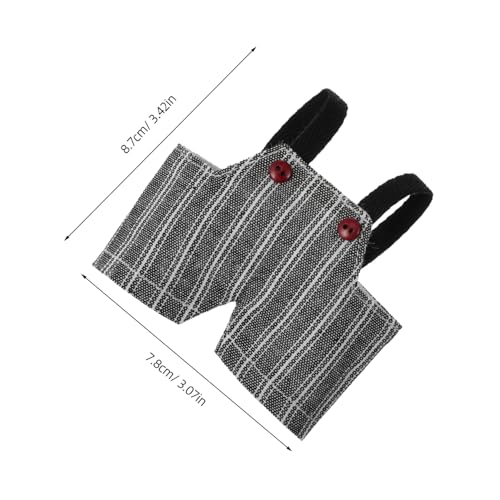 Operitacx Plüschspielzeug Kleidung Gestreifte Latzhose für Puppen Sammlerkleidung DIY Zubehör für Plüschtiere und Kuschelbären Weiche Puppenkleidung für Bastelprojekte von Operitacx