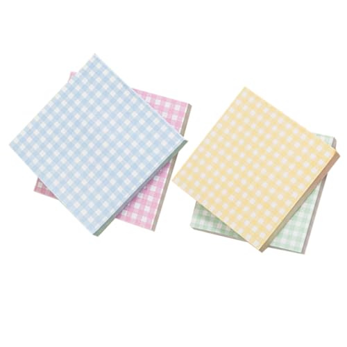 Operitacx Praktische Kleine Memo Pads mit Kariertem Design Haftende Notizzettel für Büro und Schule Farben Je Tragbare Schreibblöcke für Notizen und Nachrichten von Operitacx