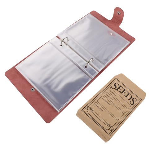 Operitacx Pu-leder Samen-aufbewahrungsordner mit Hüllen Briefumschlägen Großer Kapazität Feuchtigkeitsgeschützt Erweiterbar für Gartenblumen und Gemüsesamen Sammler Operitacx Pu-leder Samen-aufbewahrungsordner mit Hüllen Briefumschlägen Großer Kapazität Feuchtigkeitsgeschützt Erweiterbar für Gartenblumen und Gemüsesamen Sammler von Operitacx