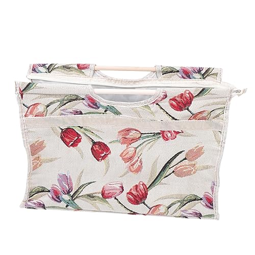 Operitacx Pullover-nadeltasche Stricken Und Lagerung Häkeln Haken Aufbewahrungstasche Gehäkelte Organizer-tasche Gehäkelter Halter Stricktasche Auswechselbares Stricknadeletui Hölzern von Operitacx