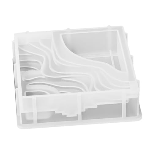 Operitacx Quadratische Terrassenfeldform für Epoxidharz und Beton Vielseitig Einsetzbar für Diy Sukkulenten Töpfe und Heimdekoration von Operitacx