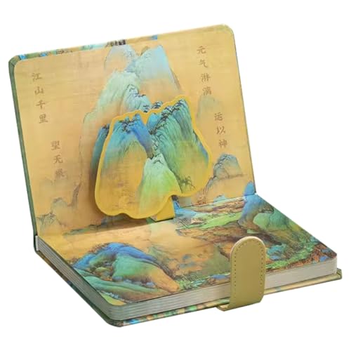 Operitacx Retro Planer Notizblock mit Magnetverschluss Chinesischer Stil Multifunktionales Planungsheft Langlebiges Schreibbuch als für Schüler und Freunde von Operitacx