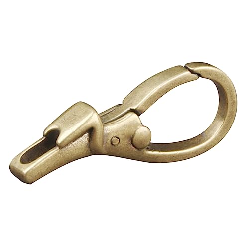 Operitacx Retro Schlüsselanhänger aus Robustem Messing Leichter DIY Schlüsselhalter mit Karabinerhaken Dekoratives Accessoire für Taschen Geldbörsen und Handgefertigten Schmuck von Operitacx