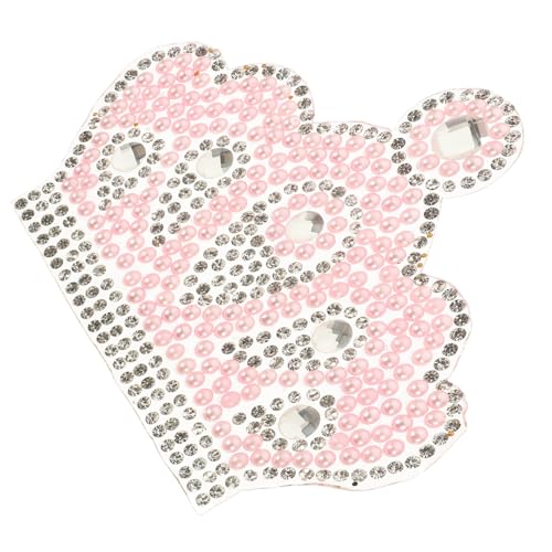 Operitacx Rosa Krone Dekoration Aufkleber Applikation Patches Krone Patches Form Zubehör Dekorationen Zubehör Dekorative Patches Krone Strass Patch Kleidung Aufnäher Patches Für Harz von Operitacx