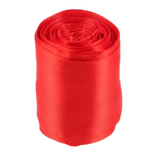 Operitacx Rotes Satin Ziellinienband aus Polyester Strapazierfähiges Marathon-finish-seil für Laufwettbewerbe Leichtes Sichtbares Rennendband für Outdoor-sportveranstaltungen von Operitacx