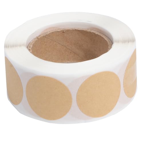 Operitacx Runde Selbstklebende DIY Sticker Kraftpapier Aufkleber für Geschenkverpackung Valentinstag Süßigkeitentüten Etiketten zum Beschriften und Dekorieren Operitacx Runde Selbstklebende DIY Sticker Kraftpapier Aufkleber für Geschenkverpackung Valentinstag Süßigkeitentüten Etiketten zum Beschriften und Dekorieren von Operitacx