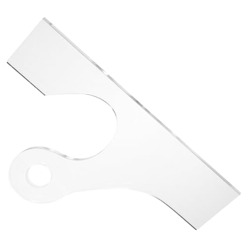 Operitacx Schneidebrett Griffschablone Präzise Fräsvorlage für Holzbearbeitung Transparent Deformationsbeständig Diy Schneidebrett Griffschneider Werkzeug von Operitacx