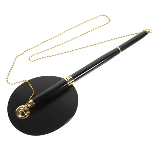 Operitacx Schreibtisch Kugelschreiber Schwarz Gold Multifunktionaler Business Stift Stehend Robust Präzise Schreibhilfe für Büro Hotel Bank Operitacx Schreibtisch Kugelschreiber Schwarz Gold Multifunktionaler Business Stift Stehend Robust Präzise Schreibhilfe für Büro Hotel Bank von Operitacx