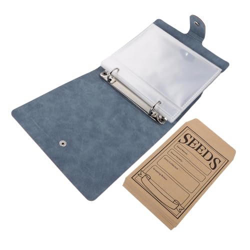 Operitacx Seed Organizer Binder aus Pu-leder mit Selbstklebenden Saatgutumschlägen Samenbuch für Hobbygärtner Praktisch Tragbar und Großvolumig Operitacx Seed Organizer Binder aus Pu-leder mit Selbstklebenden Saatgutumschlägen Samenbuch für Hobbygärtner Praktisch Tragbar und Großvolumig von Operitacx