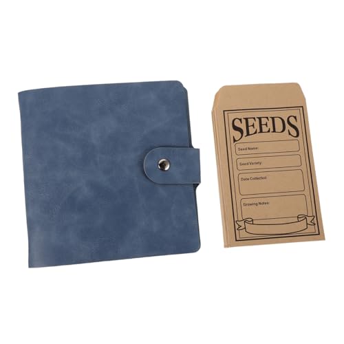 Operitacx Seed Storage Album Albumkartenärmel Organisator Für Gartensamen Organisatoren Der Saatgutlagerung Himmelblau Pu-leder von Operitacx