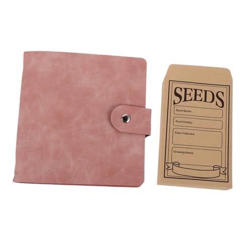 Operitacx Seed Storage Album Organisatoren der Saatgutlagerung Albumkartenärmel Organisator für Gartensamen PU-Leder Rosa Operitacx Seed Storage Album Organisatoren der Saatgutlagerung Albumkartenärmel Organisator für Gartensamen PU-Leder Rosa von Operitacx