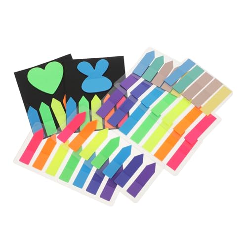 Operitacx Selbstklebende Farbige Pet Index Tabs mit Schreibfunktion Wasserfeste Haftnotizen im und Stickern als Buchmarker für Büro Sowie Schulmaterialien von Operitacx