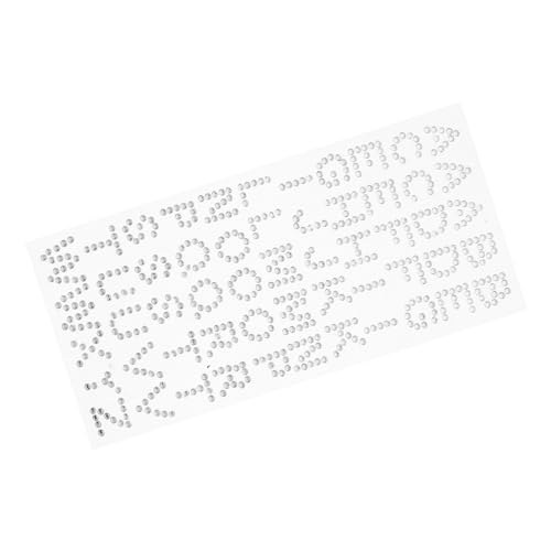 Operitacx Selbstklebende Glitzer Buchstaben und Zahlen Aufkleber mit Strasssteinen Funkelnde Diamant Sticker für Scrapbooking Journals und Kreative Bastelarbeiten Weiß Glänzend von Operitacx