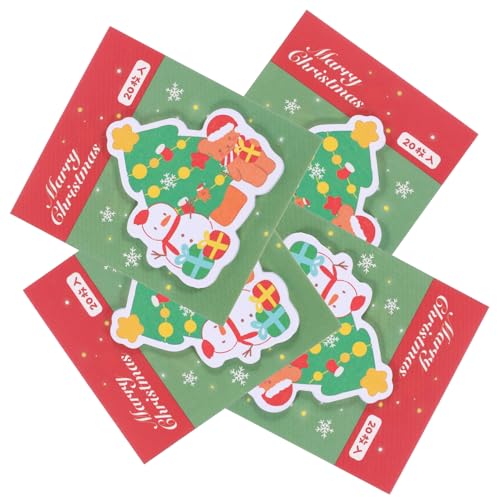 Operitacx Selbstklebende Weihnachts Memo Sticker Süße Schneemann Notizen für Büro Zuhause und Schule Dekorative Haftnotizen für Weihnachten für und Mitbringsel von Operitacx