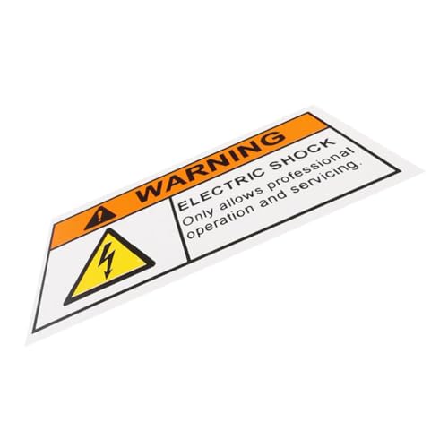 Operitacx Selbstklebender Warnaufkleber Spannungsschockgefahr Elektrisches Warnschild mit Starkem Kleber Sichtbare Englische für Professionelle Wartung und Sichere Bedienung in Fabriken Operitacx Selbstklebender Warnaufkleber Spannungsschockgefahr Elektrisches Warnschild mit Starkem Kleber Sichtbare Englische für Professionelle Wartung und Sichere Bedienung in Fabriken von Operitacx