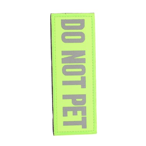 Operitacx Service Dog Do Not Pet Reflective Patch Abnehmbares Klett Patch für Welpenwesten Geschirre Kragen Sichtbarkeit bei Nacht Strapazierfähiges Sicherer Halt Operitacx Service Dog Do Not Pet Reflective Patch Abnehmbares Klett Patch für Welpenwesten Geschirre Kragen Sichtbarkeit bei Nacht Strapazierfähiges Sicherer Halt von Operitacx