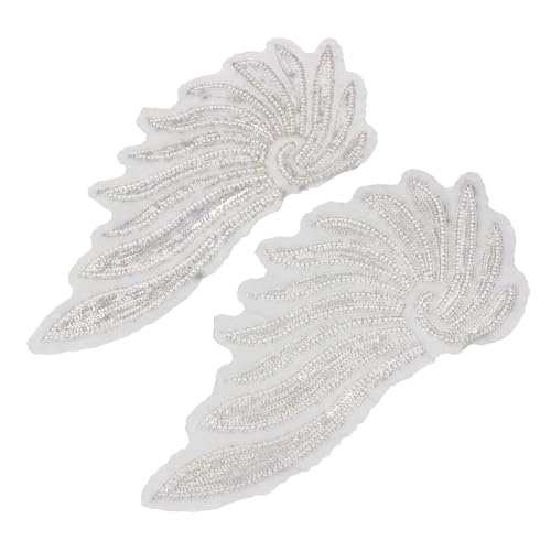 Operitacx Sew Wing Patches für Kleidung Leichte Langlebige Flügel Applikationen in Zartem Silber zum Verzieren von Jacken Kleidern Hüten DIY Handwerk Operitacx Sew Wing Patches für Kleidung Leichte Langlebige Flügel Applikationen in Zartem Silber zum Verzieren von Jacken Kleidern Hüten DIY Handwerk von Operitacx