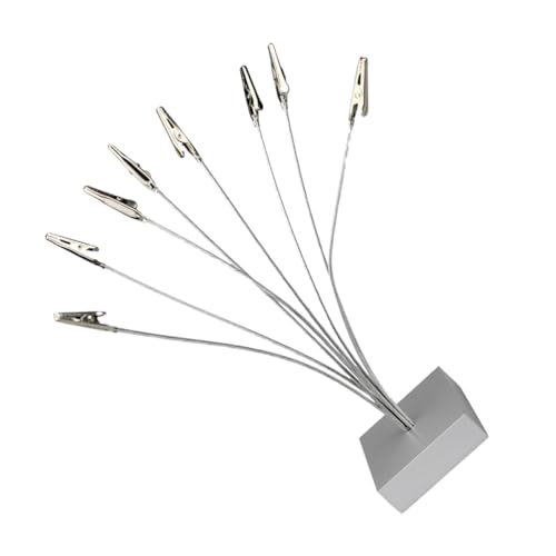 Operitacx Silberner Multi head Notizhalter aus Metall mit Clips Stabiler Notizclip Ständer für Büro Zuhause und Restaurant Vielseitiger Kartenhalter für Notizen und Bilder Operitacx Silberner Multi head Notizhalter aus Metall mit Clips Stabiler Notizclip Ständer für Büro Zuhause und Restaurant Vielseitiger Kartenhalter für Notizen und Bilder von Operitacx