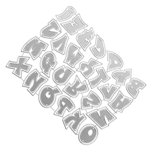 Operitacx Stanzformen Für Kartenherstellung Basteln Stanzformen Metallprägewerkzeuge Metallstanzform Metallalphabet Buchstaben DIY Scrapbook von Operitacx