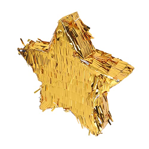 Operitacx Sternförmige Pinata aus Goldfarbenem Aluminiumfolie Pinata Smashing Toy zum Befüllen mit Süßigkeiten und Party Deko für Kindergeburtstag Kreative Beschäftigung für Jungen und von Operitacx