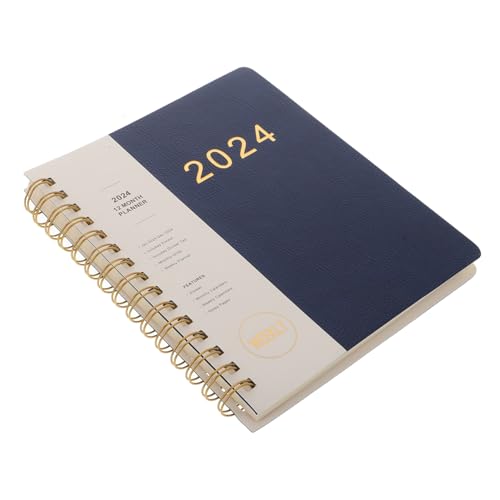Operitacx Tage Zeitmanagement Notizbuch Spiralplaner mit Kalender Monate Blau Büro Terminplaner Notizblock für Studenten Lehrer Reisende und Berufstätige Operitacx Tage Zeitmanagement Notizbuch Spiralplaner mit Kalender Monate Blau Büro Terminplaner Notizblock für Studenten Lehrer Reisende und Berufstätige von Operitacx